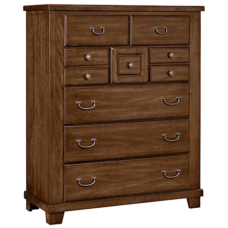 Solid Wood Cherry Gentleman’s Chest - 8 Drawers